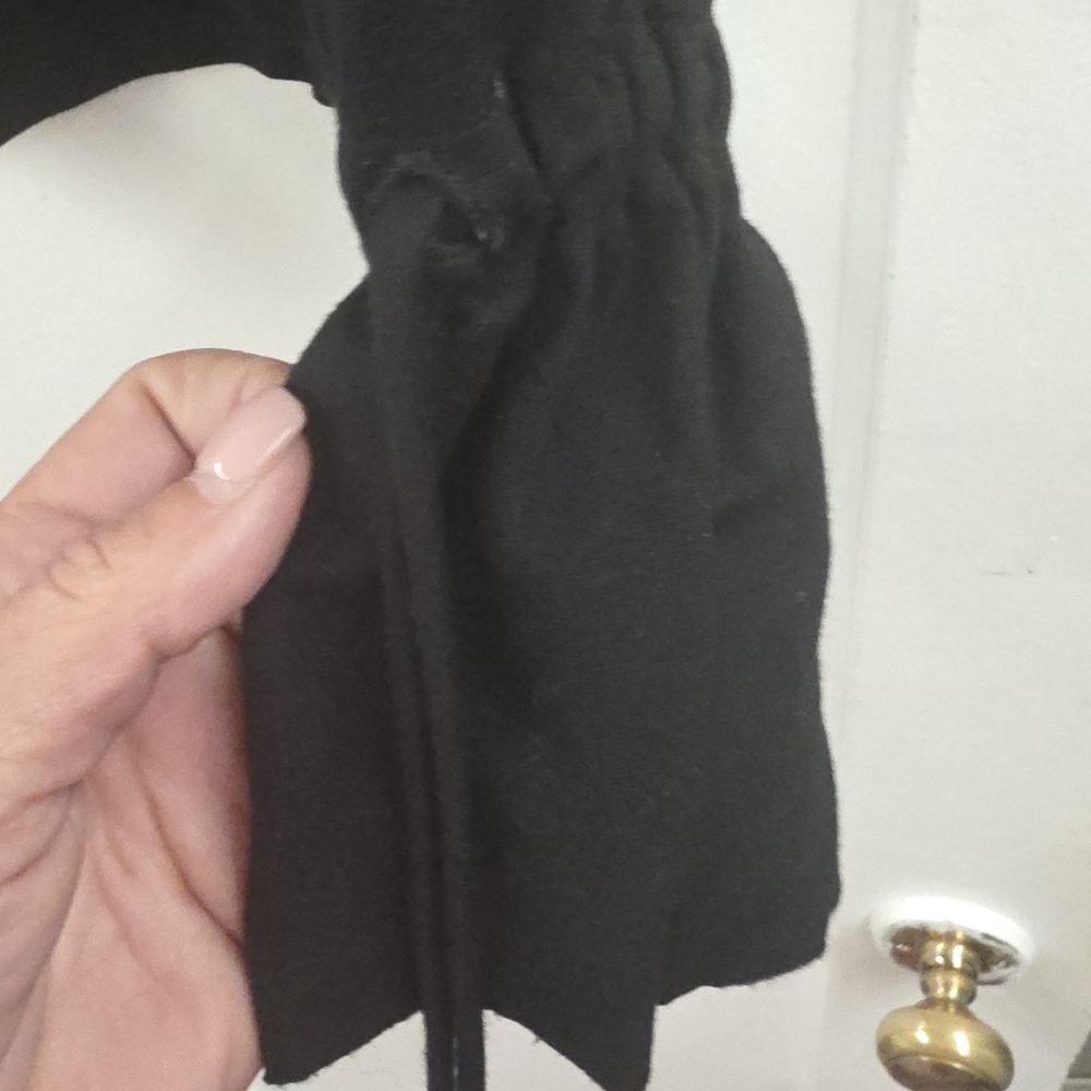 Halogen Black Tie Cuff Long Sleeve Top | Nordstrom | Size XS - Picture 4 of 8
